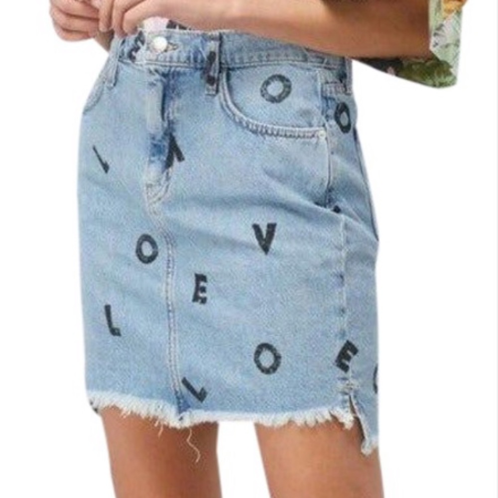 Current Elliott Love Denim Skirt